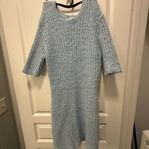 Charlotte Russe Fuzzy Blue Sweater